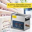 Aparat de curatat cu ultrasunete, Capacitate 6 l, 180 W, frecventa dubla 28/40 kHz, Inox, Panou digital
