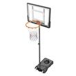 Panou baschet inaltime reglabila 152.4-213.4 cm, diametru inel 415 mm, Otel / ABS, Interior/Exterior