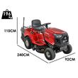 Tractoras pentru gazon, Transmisie automata, putere 13 CP, cos 240 l, Inaltime 30-95 mm, Latime taiere 92 cm