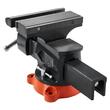 Menghina de banc, Latime falca 203 mm, baza blocare pivotanta 360°, deschidere falca 203 mm, fonta