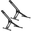 Set 2 x Suport pliabil pentru bicicleta, compatibil cu diametrele roților de 508-737 mm, Otel, Negru