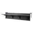 Masa suspendata, pliabila, pentru balcon, Otel Inoxidabil/MDF, max 25 kg, 1500 x 450 x 240 mm, Negru