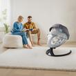 Leagan electric multifunctional pentru bebelusi, Telecomanda si Conexiune Bluetooth, 5 viteze, 3 unghiuri reglabile, Pliabil, 10 Melodii
