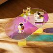 Masuta de cafea, Acril, 950x500x350mm, Multicolor