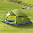 Cort camping pentru 2-3 persoane, dimensiune 214x214x122 cm, protectie solara anti-UV50, Verde, impermeabil PU2000mm