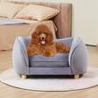 Canapea animale de companie, max 28 kg, Gri, 685x380x380 mm