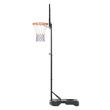 Panou baschet inaltime reglabila 152.4-213.4 cm, diametru inel 415 mm, Otel / ABS, Interior/Exterior