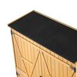 Sopron gradina pentru unelte 125.5 x 162.5 cm, Lemn de brad, rafturi, capacitate 695 l