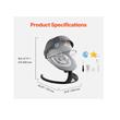 Leagan electric multifunctional pentru bebelusi, Telecomanda si Conexiune Bluetooth, 5 viteze, 3 unghiuri reglabile, Pliabil, 10 Melodii