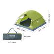 Cort camping pentru 2-3 persoane, dimensiune 214x214x122 cm, protectie solara anti-UV50, Verde, impermeabil PU2000mm