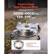 Curatitor pavaje pentru masina de spalat cu presiune, Diametru 33 cm, 4 x roti, 138-276 bar, debit pana la 15 l/min, Inox