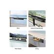 Masa suspendata, pliabila, pentru balcon, Otel Inoxidabil/MDF, max 25 kg, 1500 x 450 x 240 mm, Negru