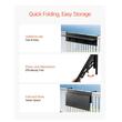 Masa suspendata, pliabila, pentru balcon, Otel Inoxidabil/MDF, max 25 kg, 1500 x 450 x 240 mm, Negru