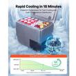 Cutie frigorifica, compresor cu control prin aplicatie  12/24 VDC, 1 x compartimente, -10℃ până la 10℃, capacitate 20 l 