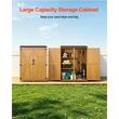 Sopron gradina pentru unelte 125.5 x 162.5 cm, Lemn de brad, rafturi, capacitate 695 l