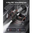 Camera endoscop cu ecran articulat 360°, 4 directii, Zoom 8X, ecran IPS HD de 4.5", lentila subțire 6.2 mm, IP67, cablu 1.5 m