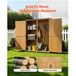 Sopron gradina pentru unelte 125.5 x 162.5 cm, Lemn de brad, rafturi, capacitate 695 l