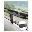 Masa suspendata, pliabila, pentru balcon, Otel Inoxidabil/MDF, max 25 kg, 1500 x 450 x 240 mm, Negru