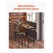 Masa de bar/pub Vivatechnix Vintage, Lemn/Otel, 140 x 100 x 38 cm, Maro, picioare ajustabile