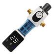 Filtru sedimente pentru toata casa, Centrifugal, 40 microni, Debit 4 T/h, curatare automata, Instalare universal, Manometru