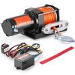 Troliu electric 12V DC, capacitate 1588 kg, Lungime cablu 12 m, Telecomanda cu fir, IP55, pentru barci, ATV, Franghie sintetica