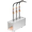 Forja pe gaz cu 3 arzatoare, Otel Inoxidabil, Temperatura maxima 1427℃, dimensiune 510x180x550 mm