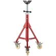 Suport pentru tevi 1/2-12 inch, Portabil, Pliabil, 3 x roti, capacitate 400 kg, Inaltime reglabila 71-131 cm