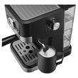 Espressor manual 20 bar, cappuccino, 1050W, rezervor apa 1.5 l, Baghetă de abur rotativă, negru
