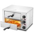 Cuptor electric profesional pentru Pizza cu diametru de 305mm , Inox, 1800 W, 2 x Etaje, Temperatura reglabila 50-350 ° C, Timp reglabil