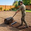 Distribuitor compost, Latime 61 cm, reglabil inaltime, Otel, capacitate 77 l