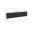 Reclama luminoasa led, Programabila, 16x96 px, Bluetooth, USB, P10 Full Color, IP65, Aluminiu/ABS, 990x190x55 mm