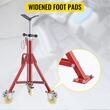 Suport pentru tevi 1/2-12 inch, Portabil, Pliabil, 3 x roti, capacitate 400 kg, Inaltime reglabila 71-131 cm