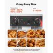 Friteuza profesionala Inox, 2500 W, Capacitate 6.8 l, control temperatura, 1 x cos, supapa scurgere ulei