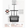 Distribuitor compost, Latime 61 cm, reglabil inaltime, Otel, capacitate 77 l