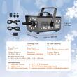 Masina de fabricat zapada, 800 W, capacitate rezervor 1 l, Raza pulverizare 1 m, Otel, Lumini led, Telecomanda
