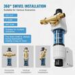 Filtru sedimente pentru toata casa, Centrifugal, 40 microni, Debit 4 T/h, curatare automata, Instalare universal, Manometru