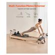 Aparat de antrenament pilates, Lemn/Otel, rezistență dublă arc și cablu, max 180 kg, 2380x680x570 mm