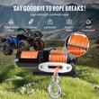 Troliu electric 12V DC, capacitate 1588 kg, Lungime cablu 12 m, Telecomanda cu fir, IP55, pentru barci, ATV, Franghie sintetica