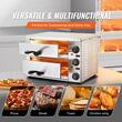 Cuptor electric profesional pentru Pizza cu diametru de 305mm , Inox, 1800 W, 2 x Etaje, Temperatura reglabila 50-350 ° C, Timp reglabil