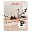 Aparat de antrenament pilates, Lemn/Otel, rezistență dublă arc și cablu, max 180 kg, 2380x680x570 mm
