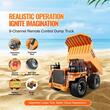 Camion basculanta, Telecomanda, Tractiune 4 roti, 2 x baterii, USB, capacitate incarcare 6 kg, 32 m/min, Scara 1:18