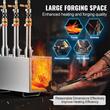 Forja pe gaz cu 3 arzatoare, Otel Inoxidabil, Temperatura maxima 1427℃, dimensiune 550 x 580 x 180 mm