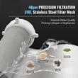 Filtru sedimente pentru toata casa, Centrifugal, 40 microni, Debit 4 T/h, curatare automata, Instalare universal, Manometru