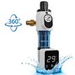 Filtru sedimente pentru toata casa, Centrifugal, 40 microni, Debit 4 T/h, curatare automata, Instalare universal, Manometru