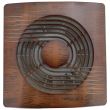 Ventilator axial de perete, Horoz 100-Walnut, debit 100 m3/h, diametru 100 mm, 12W