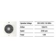 Ventilator axial de perete, Horoz-100, debit 100 m3/h, diametru 100 mm