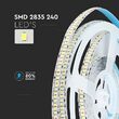 Banda led SMD2835, 240LED/m, lumina calda 3000K, IP20, 5m, 2000 lm/m