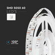 Banda led SMD5050, 60 LED/m, culoare Galben, IP20, lungime 5 m