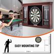 Joc Darts Clasic, Retro design, 1-8 jucatori, 6 sageti cu varf otel, Dimensiune oficiala 18 inch, MDF