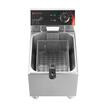 Friteuza profesionala Inox, 2500 W, Capacitate 7.5 l, control temperatura, 1 x cos, supapa scurgere ulei, 60-200 °C